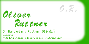 oliver ruttner business card